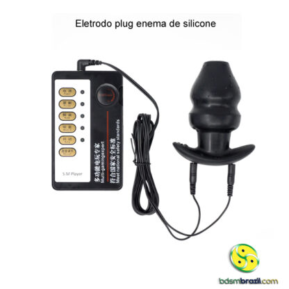 Eletrodo plug enema de silicone