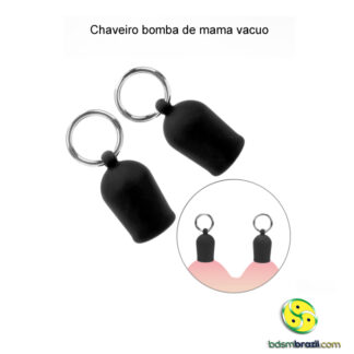 Par de chaveiro bomba de mama vacuo