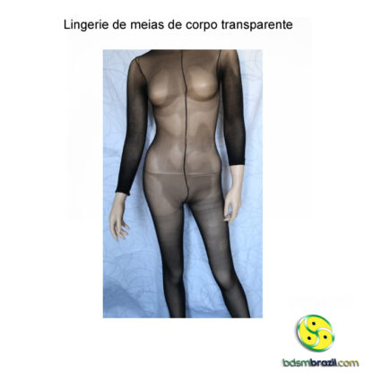 Lingerie de meias de corpo transparente - Image 3