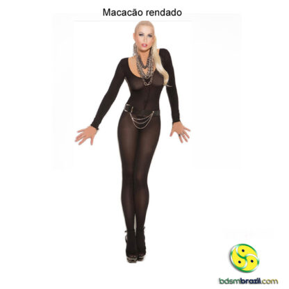 Macacão rendado