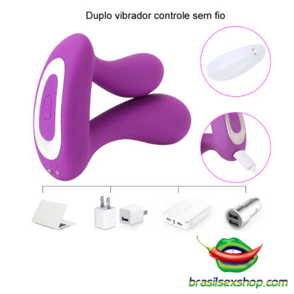 Duplo vibrador controle sem fio - Image 4