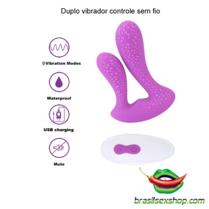 Duplo vibrador controle sem fio - Image 5