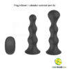 Plug inflavel + vibrador controle sem fio