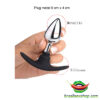 Plug metal 9 cm x 4 cm - Imagem 3