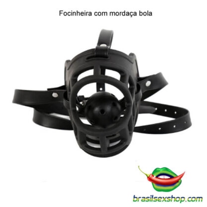 Focinheira com mordaça bola - Image 7