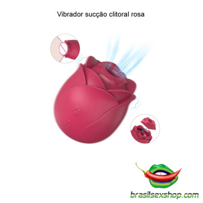 Vibrador sucção clitoral rosa - Image 2