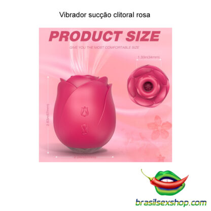 Vibrador sucção clitoral rosa - Image 3