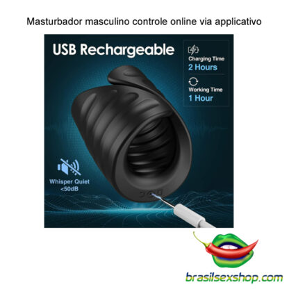 Masturbador masculino controle online via applicativo - Image 10