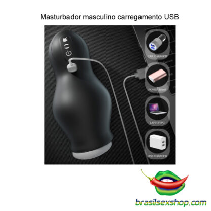 Masturbador masculino carregamento USB - Image 3