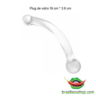 Plug de vidro 19 cm * 3.6 cm