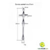 Sonda uretral cruz 8 cm