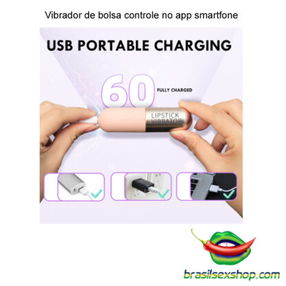 Vibrador de bolsa controle no app smartfone - Image 5