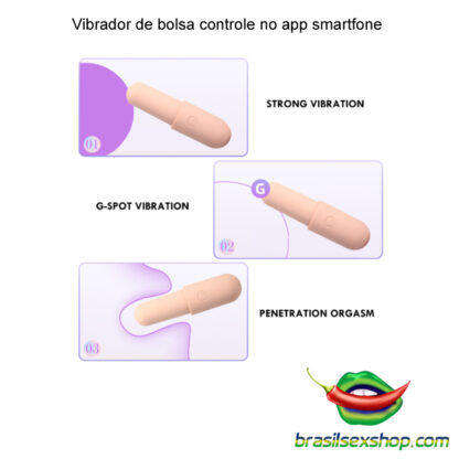 Vibrador de bolsa controle no app smartfone - Image 8