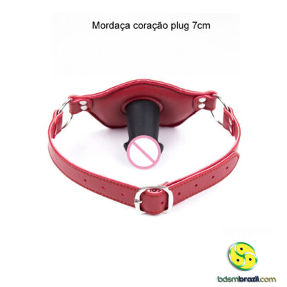 Mordaça coração plug 7cm - Image 3