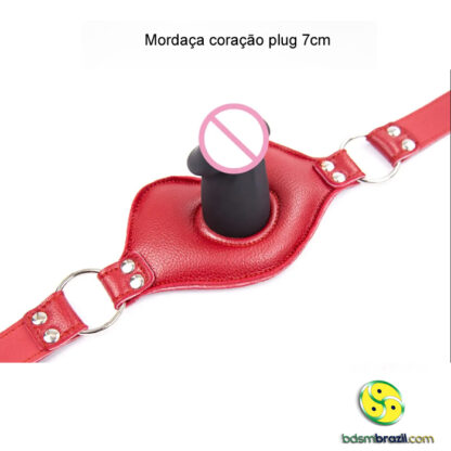 Mordaça coração plug 7cm - Image 4