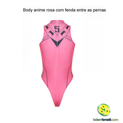 Body anime rosa com fenda entre as pernas - Image 4