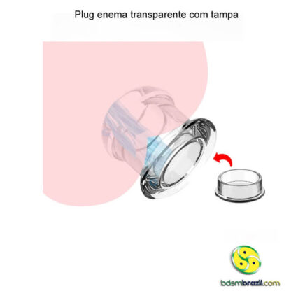 Plug enema transparente com tampa - Image 3