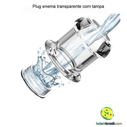 Plug enema transparente com tampa - Image 4