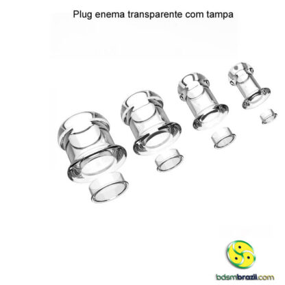 Plug enema transparente com tampa - Image 5