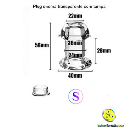 Plug enema transparente com tampa - Image 11