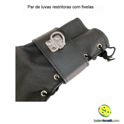 Par de luvas restritoras com fivelas - Image 2