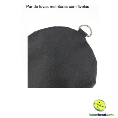 Par de luvas restritoras com fivelas - Image 3