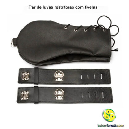 Par de luvas restritoras com fivelas - Image 4