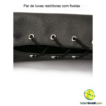 Par de luvas restritoras com fivelas - Image 7