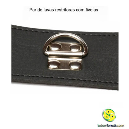 Par de luvas restritoras com fivelas - Image 8