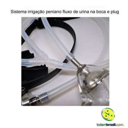 Sistema irrigação peniano fluxo de urina na boca e plug - Image 4