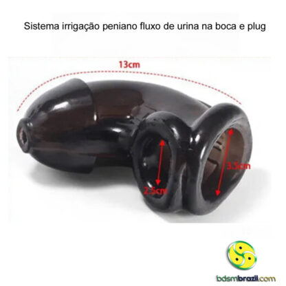 Sistema irrigação peniano fluxo de urina na boca e plug - Image 5