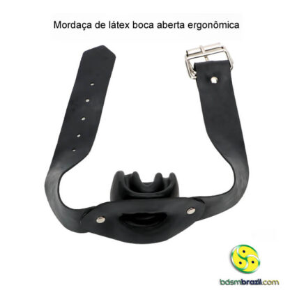 Mordaça de látex boca aberta ergonômica - Image 3