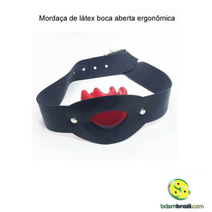 Mordaça de látex boca aberta ergonômica - Image 8