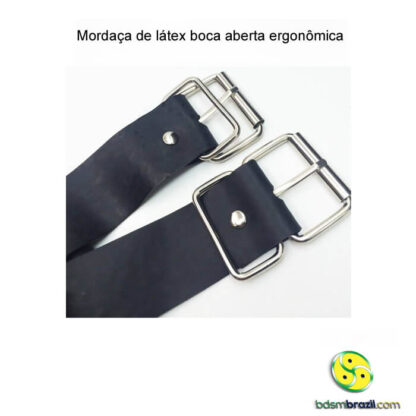 Mordaça de látex boca aberta ergonômica - Image 9