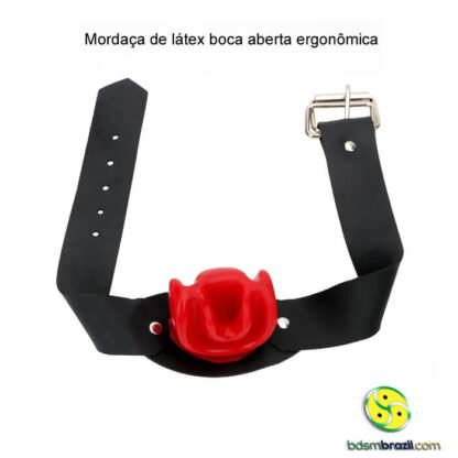 Mordaça de látex boca aberta ergonômica - Image 14