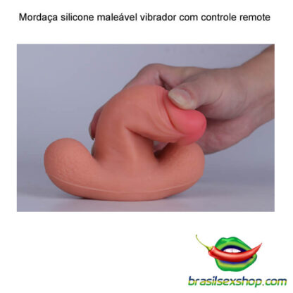 Mordaça silicone maleável vibrador com controle remoto - Image 8