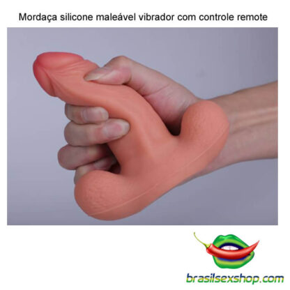 Mordaça silicone maleável vibrador com controle remoto - Image 11