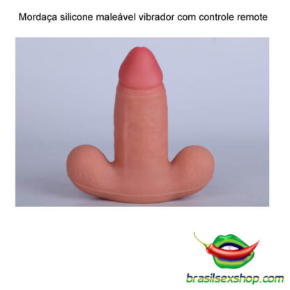 Mordaça silicone maleável vibrador com controle remoto - Image 12