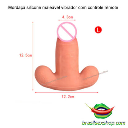 Mordaça silicone maleável vibrador com controle remoto - Image 15