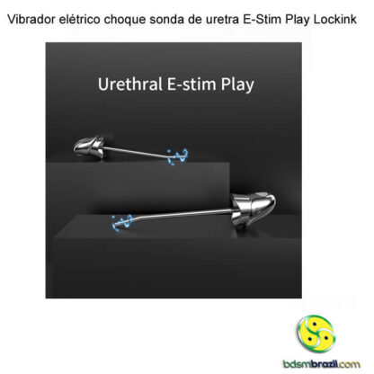 Vibrador elétrico choque sonda de uretra E-Stim Play Lockink - Image 2