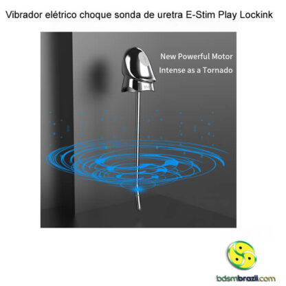 Vibrador elétrico choque sonda de uretra E-Stim Play Lockink - Image 6