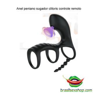 Anel peniano sugador clitoris controle remoto