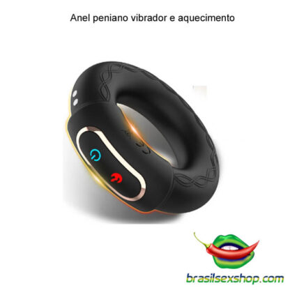 Anel peniano vibrador e aquecimento - Image 2