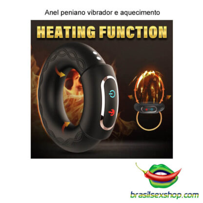 Anel peniano vibrador e aquecimento - Image 5