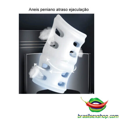 Kit de 3 aneis peniano atraso ejaculação - Image 2