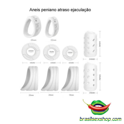 Kit de 3 aneis peniano atraso ejaculação - Image 6