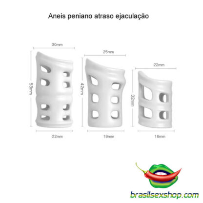 Kit de 3 aneis peniano atraso ejaculação - Image 7