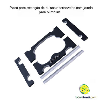 Placa para restrição de pulsos e tornozelos com janela para bumbum - Image 4