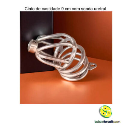 Cinto de castidade 9 cm com sonda uretral - Image 2