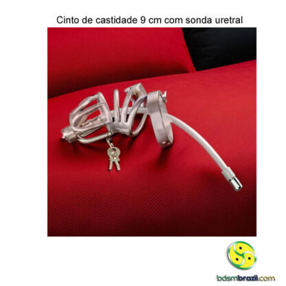 Cinto de castidade 9 cm com sonda uretral - Image 3